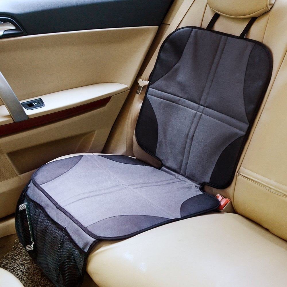 Ohuhu Child Car Seat Protector Car Seat Mat Car Seat Cushion Seat Cover Protector with Organizer Black Walmart