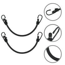 OUNONA 2 Pcs Heavy Duty Bungee Cords with Hooks, Camper Elastic Tie Down Straps for Outdoor, Camping, and Securing Gear