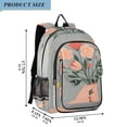 thumbnail image 2 of FORMRS Unisex School Backpack 17" Student Travel Bag with Laptop Compartment, Stars Flower, 2 of 7