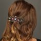 thumbnail image 2 of Ofertas Únicas 1 Pc Clip para el Cabello Vintage Rhinestone Flor de Cuatro Pétalos Rosa, 2 of 5