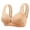 Beige, variant on Tbopshirt Bras for Women,Women Bras Plus Size Comfortable Breathable Anti-exhaust Base Solid Non-Steel Ring Non-Magnetic Buckle Beauty Back Underwear