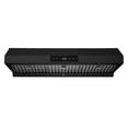 thumbnail image 1 of Hauslane Chef Series 36-Inch PS18 Under Cabinet Range Hood, Matte Black Pro Performance Contemporary Design, Touch Screen, Dishwasher Safe Baffle Filters, Led Lamps, 3-Way Venting, 1 of 11