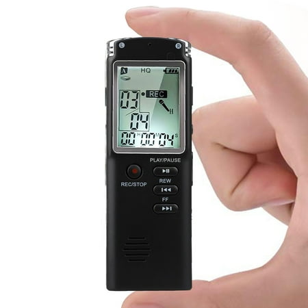 32GB Digital Voice Activated Recorder for Lectures, EEEkit 12Hours Sound Audio Recorder Dictaphone Voice Activated Recorder Recording Device with Playback, Microphone, Earphone, Phone