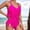Hot Pink womens swimsuits, variant on SEMPAI 2024 New Women Swimsuits Wrap Swimwear Fashionable Swimsuit One-Piece Swimsuits Bikini Swim Suits,Plus Size Bathing Suit Womens Bathing Suits