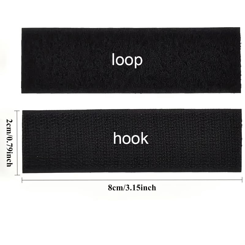 20pcs Double-Sided Adhesive Tape for Car Floor Mats - Strong Self-Adhesive Hook and Loop Fasteners