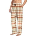thumbnail image 6 of Rocae Minimalist plaid Mens Pajama Pants Pj Pants Mens Lounge Pants-X-Large, 6 of 6