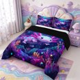 thumbnail image 2 of Manfei Aquatic Axolotl Full Size Comforter Sets,Colorful Salamander Bedding Comforter Set,Black Reversible,3 Pieces,1 Comforter and 2 Pillowcases, 2 of 7