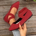 thumbnail image 5 of Willtoo Ballet Flats for Women Elastic Crisscross Strap Mary Jane Flat Slip On Casual Ballerina Walking Flats Dress Shoes for Woman Comfortable Cute Loafer Shoes, 5 of 6