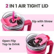 MINISO Barbie Collection 1600mL Steel Tumbler with Straw - Barbie - Themed Large - Capacity Drink Cup