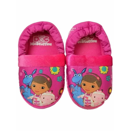 Disney Doc McStuffins Pink Toddler Girls Slippers Loafer House Shoes