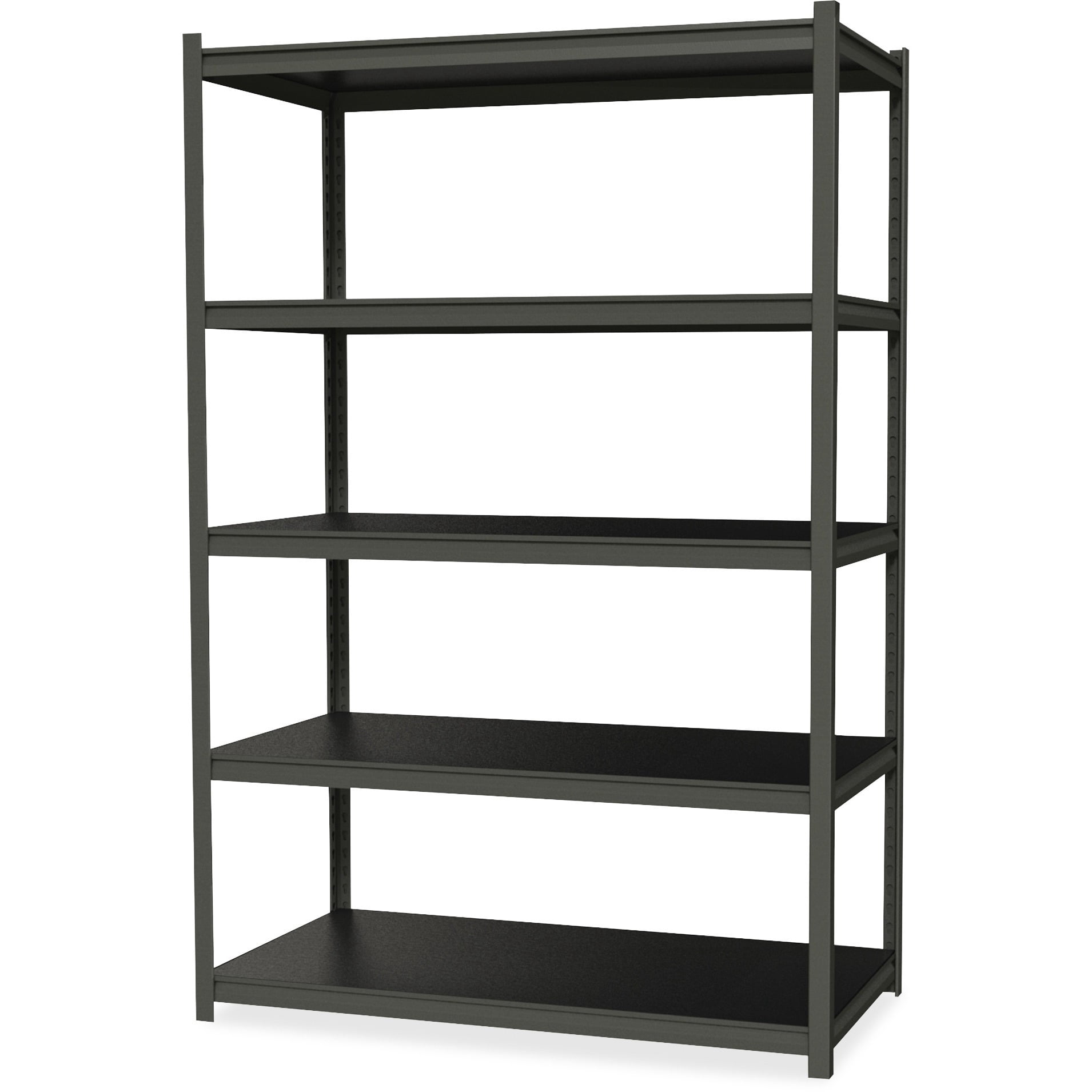 Hirsh 3,200 lb Capacity Iron Horse Shelving, Gray, Black Shelf, 1 Each