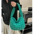 thumbnail image 5 of Kukuzhu Women Soft Quilted Shoulder Bag Lightweight Quilted Tote Bag Nylon Padded Hobo Purse Quilted Down Padding Handbag, 5 of 7