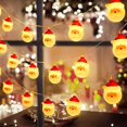 thumbnail image 1 of Luces De Cadena De Navidad, Juego De Faros Led De PapÁ Noel, Alimentado Por BaterÍa, Luces De Cadena De DecoraciÓn De Árbol De Navidad Blanco CÁlido, Vacaciones, Fiesta, 1 of 5