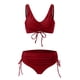 thumbnail image 2 of Augper Sexy Women Solid Backless Bikini B andage Swimwear Swimsuit Beachwear Set, 2 of 2