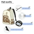 thumbnail image 3 of Lafuoo Train Pattern Canvas Backpack, Zipper Laptop Backpack Travel Bag Sports Bag Unisex-Small, 3 of 5