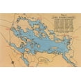 thumbnail image 2 of Art.com Map of Lake Winnipesaukee, New Hampshire Art Print, 24" x 16", 2 of 4