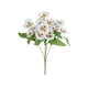 thumbnail image 2 of Recortes De Plástico Ramo de flores artificiales de pensamientos blancas de plástico para decoración de bodas y adornos del hogar (1 pieza) Rkxzt, 2 of 9
