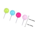 thumbnail image 4 of OULII 100Pcs Thumbtacks For Bulletin Board Assorted Color Ball Shaped Drawing Pin For Exhibition Use, 4 of 7