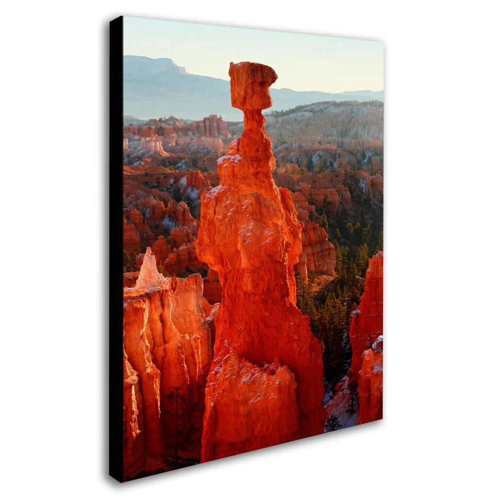 Trademark Fine Art "Bryce Canyon Thor's Hammer" Canvas Art by Pierre Leclerc