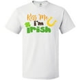 thumbnail image 3 of Inktastic Saint Patrick's Day, Kiss Me I'm Irish, Clovers T-Shirt, 3 of 5