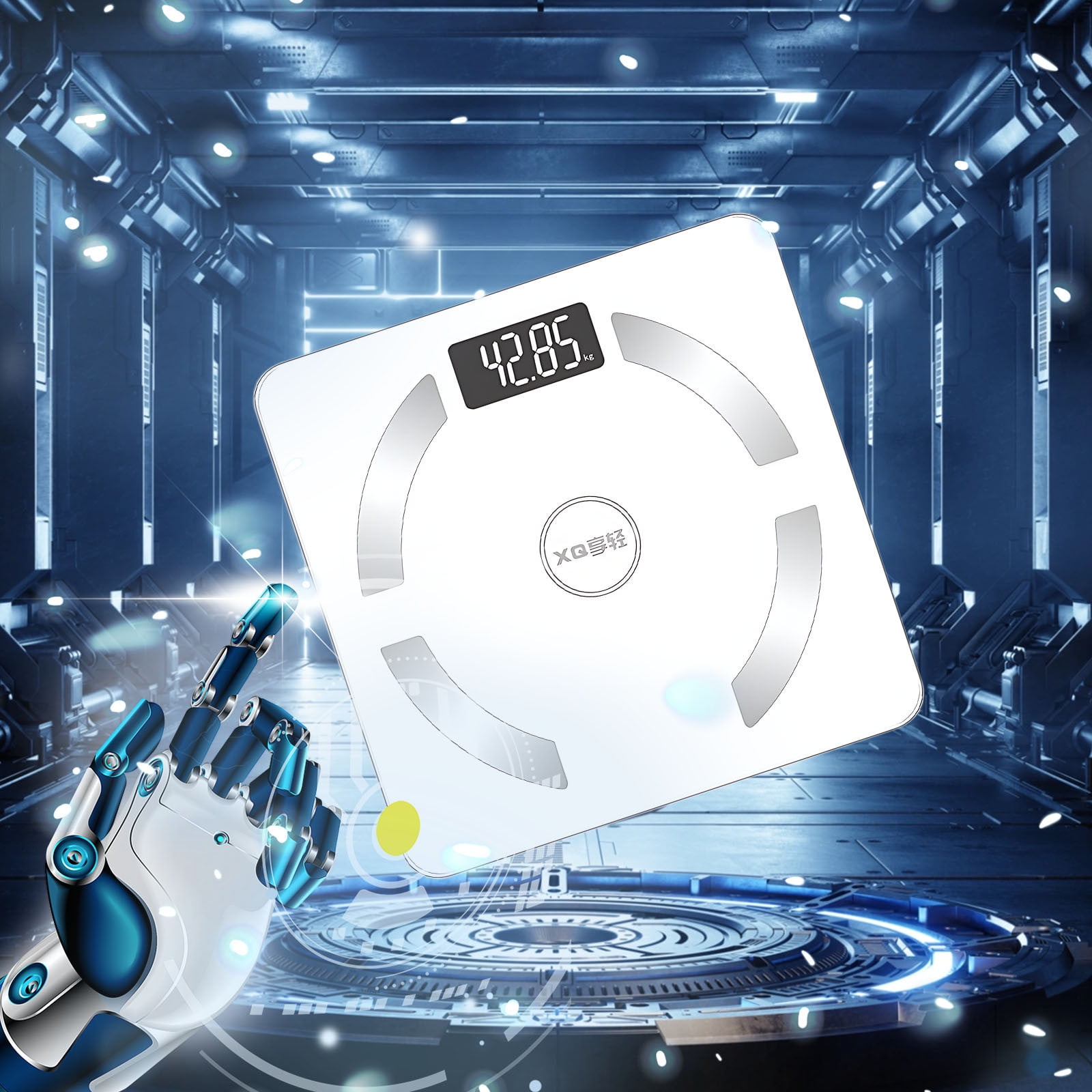 Qholemyo 10.24In Digital Bathroom Scale Large Display Weight Scale Clear Reading Weighing Scale For Body Weight