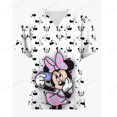 thumbnail image 4 of Blusa de trabajo de manga corta para mujer, uniformes de clínica dental, blusa para médico, estampado de Mickey Mouse de Disney, blusas de hospital, enfermería y cirugía, 4 of 4