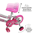 thumbnail image 3 of Bicicleta Infantil Niñas R12 Ruedas Auxiliares Goma Unibike - Power, 3 of 7