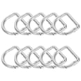 thumbnail image 3 of 10 hebillas metálicas semicirculares con resorte para llavero, de aleación de zinc, con ganchos a presión, con resorte, hebilla para llavero, anilla plana en D para monederos, 3 of 7