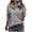 Gray, variant on Plebaso Sweatshirts for Women Button down Lapel Long Sleeve Pullover Sweatshirt Fashion Clothes
