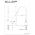 thumbnail image 2 of Gourmetier KS2192NML Magellan Low-Lead Cold Water Filtration Faucet, Polished Brass, 2 of 2