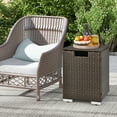 thumbnail image 4 of Patiojoy Housse de Réservoir de Propane Table en Osier Table Cache-Table pour Foyers au Gaz Boîte de Rangement pour Réservoir de Propane 20 Lb, 4 of 8