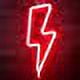 thumbnail image 2 of Jinsinto Neon Light, LED Lightning Sign Shaped Decor Light, Christmas Wall Decoration (Red), 2 of 5