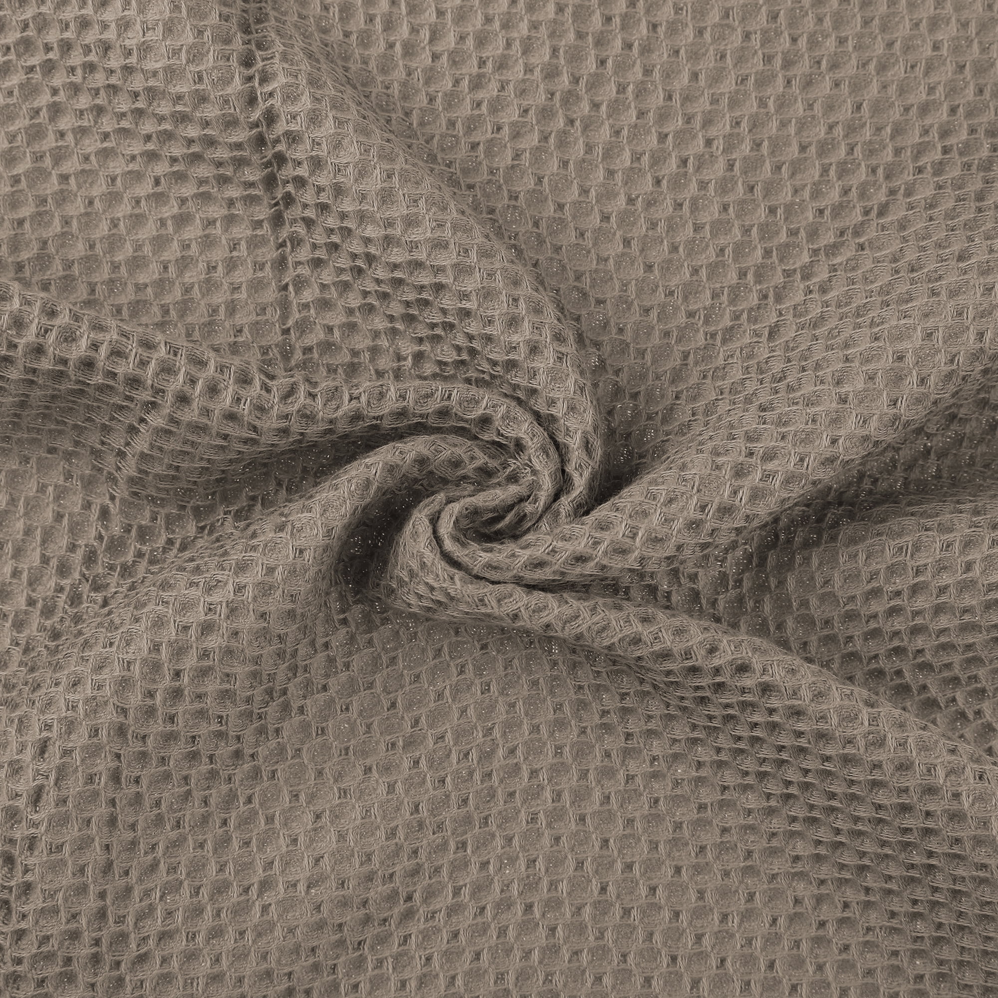 Unique Bargains Cotton Double-Sided Waffle Weave Absorbent Kitchen Dish Towels 14"x14" Brown