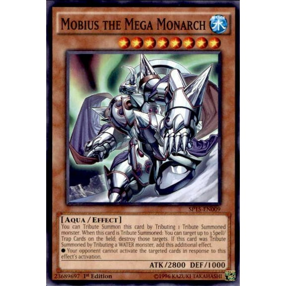 YuGiOh 2015 Star Pack ARC-V Shatterfoil Rare Mobius the Mega Monarch SP15-EN009