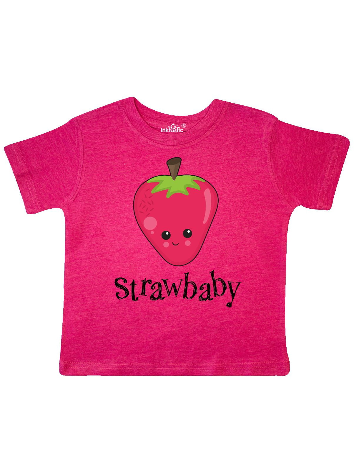 INKtastic - Inktastic Cute Strawberry Strawbaby Toddler Short Sleeve T ...