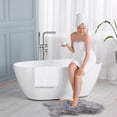 thumbnail image 2 of Wowow 2-Handle Freestanding Tub Faucet with Handshower and Longer Spout in Brushed Nickel, 2 of 6