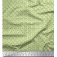 thumbnail image 1 of Soimoi Poly Georgette Fabric Leaves & Peach Fruit Small Print Sewing Fabric Yard 42 Inch Wide, 1 of 3