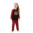 thumbnail image 2 of Family Christmas Pajamas Matching Sets – 2026 FAMILY New Year Print, Red & Black Plaid Long Sleeve Shirt and Pants 2 Piece Outfit, Holiday Xmas PJs Sleepwear for Couples, Adults, Teens, New Year Eve, 2 of 6