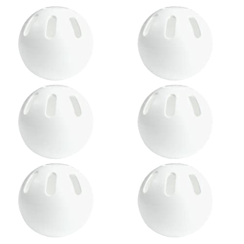 Lot De 6 Balles Wiffle® Officielles – Plastique Blanc – Pour Baseball – Enfant
