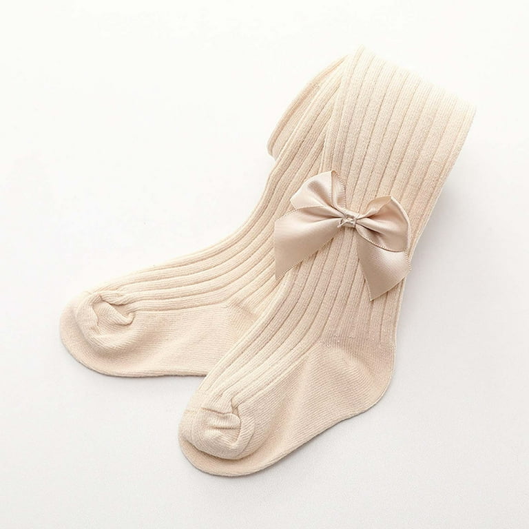 Lovskoo Toddler Baby Girl Tights Knit Leggings Stockings Ribbed