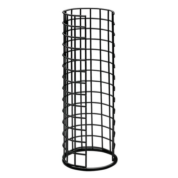 HUBERT Cup and Lid Organizer 1-Compartment Grid Black - 4"L x 4"D x 11 1/4"H