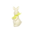 thumbnail image 3 of Rijanmt Easter Resin Bow Bunny Sculpture Garden Ornament,4.5 In H Easter Playing Rabbit Statue Fireplace Decor,Imitation Wooden Bunny Sculpture Desktop Statues,For Table Indoor Outdoor Decoration,A, 3 of 7