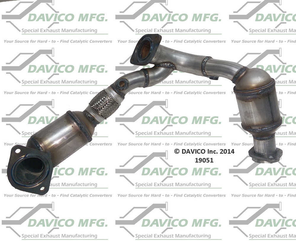 Davico Mfg Catalytic Converter P/N:19051 Fits select: 2000-2007 FORD TAURUS, 2000-2005 MERCURY SABLE