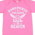 thumbnail image 4 of Inktastic Handpicked for Earth by My Uncle in Heaven with Angel Wings Boys or Girls Baby Bodysuit, 4 of 5
