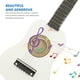 thumbnail image 3 of Mini guitarra acústica de 21 pulgadas, instrumento musical, artesanía de madera para niños principiantes (blanco), 3 of 6