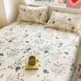 1pc 100 Cotton Flat Sheet Floral Style Bedsheet Skinfriendly Home Bed