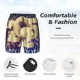 thumbnail image 3 of Naloa 2025 New Year 1 Print Men Swim Trunks with Compression Liner ,Board Shorts,Men's Swim Shorts with Drawstring and Elastic Waistband-Small, 3 of 6