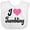 AA-White, variant on Inktastic I Love Tumbling Girls Baby Bib