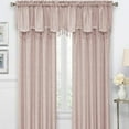 thumbnail image 2 of Regal Home Collections Gina Metallic Jacquard Rod Pocket 1 Valance, Rose, 2 of 2