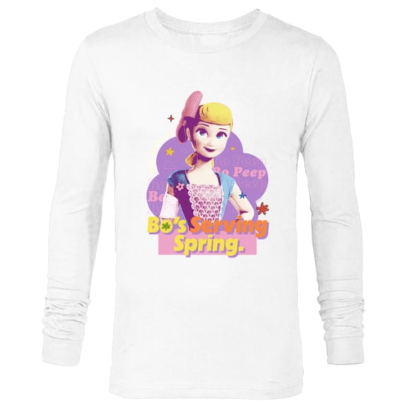 Disney and Pixar’s Toy Story 4 Bo Peep Bo’s Serving Spring - Long Sleeve T-Shirt for Men - Customized-White